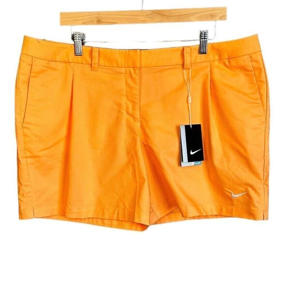 Nike Pants - Nike Women's Dri-Fit Oxford Golf Shorts-Orange